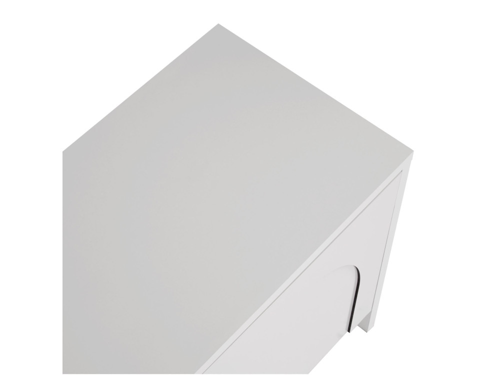 Meuble TV en bois "Aurelia" - 180 x 32 x 45 cm - Blanc
