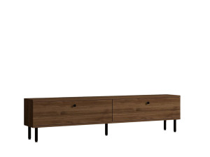Meuble TV en bois "Nantes" - 160 x 25 x 37 cm - Marron