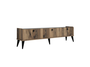 Meuble TV en bois "Lidya" - 180 x 35 x 49 cm - Marron