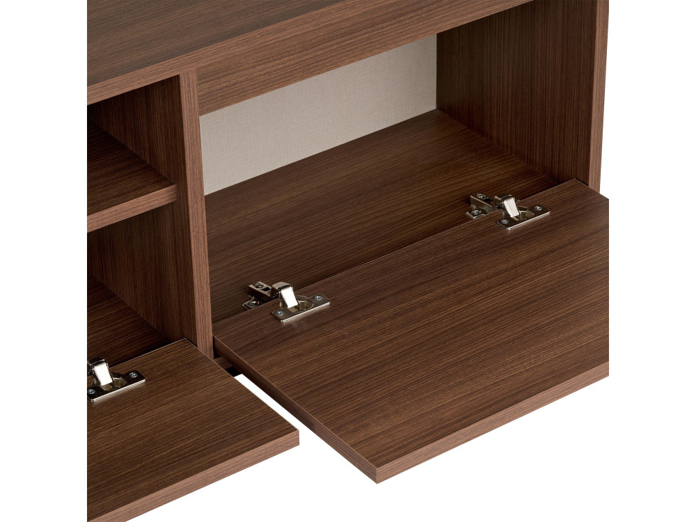 Meuble TV en bois "Sentinel" - 160 x 30 x 42 cm - Marron