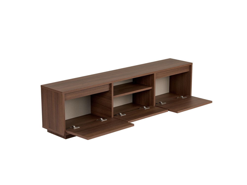 Meuble TV en bois "Sentinel" - 160 x 30 x 42 cm - Marron