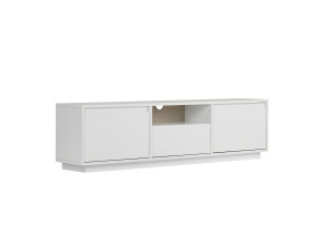 Meuble TV en bois "Sentinel" - 160 x 30 x 42 cm - Blanc