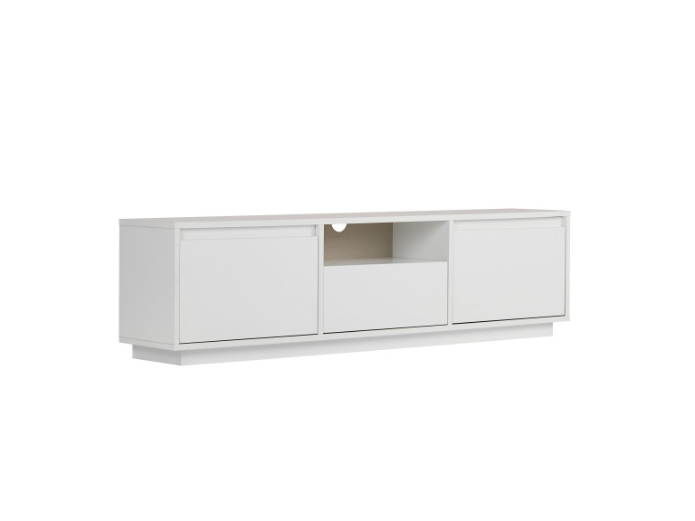 Meuble TV en bois "Sentinel" - 160 x 30 x 42 cm - Blanc