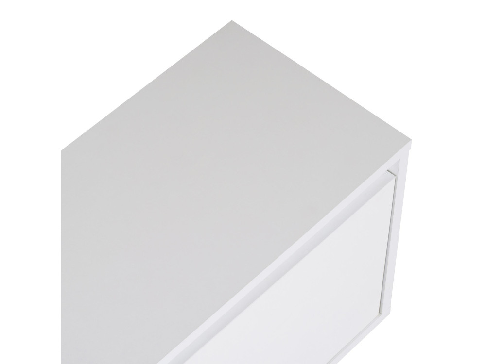Meuble TV en bois "Sentinel" - 160 x 30 x 42 cm - Blanc