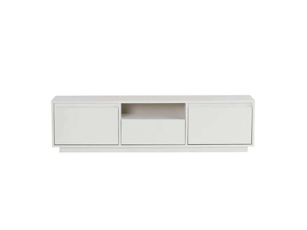 Meuble TV en bois "Sentinel" - 160 x 30 x 42 cm - Blanc