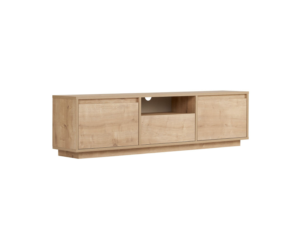 Meuble TV en bois "Sentinel" - 160 x 30 x 42 cm - Beige