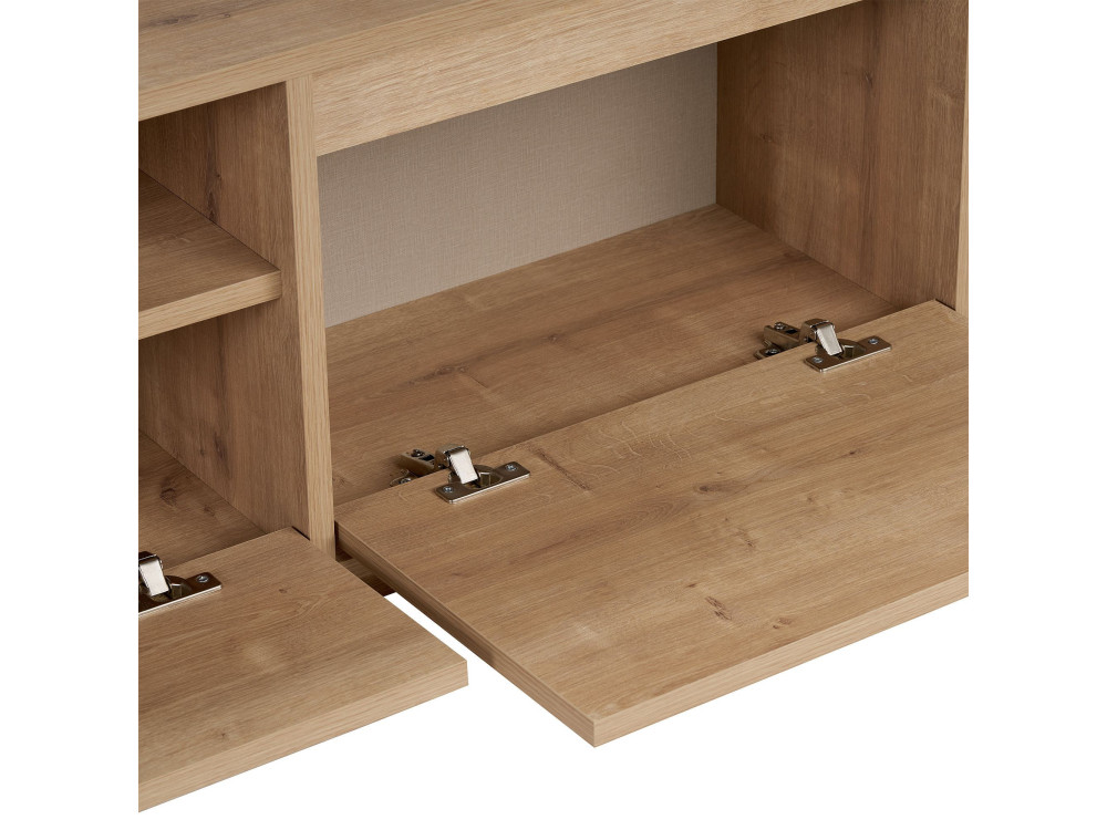 Meuble TV en bois "Sentinel" - 160 x 30 x 42 cm - Beige