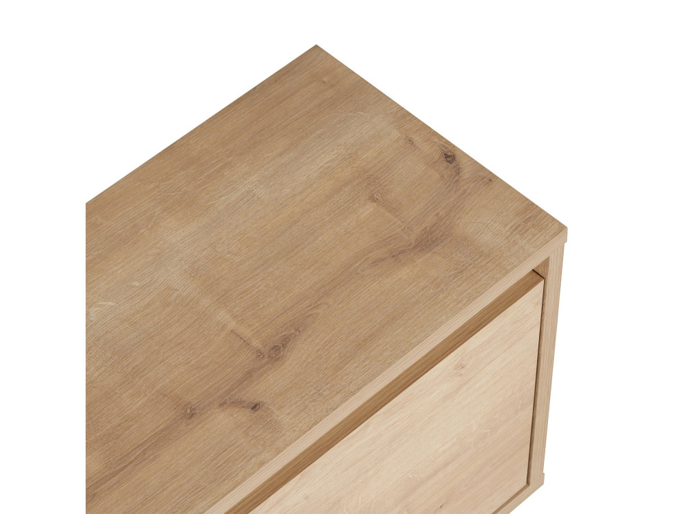 Meuble TV en bois "Sentinel" - 160 x 30 x 42 cm - Beige