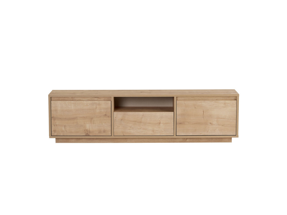 Meuble TV en bois "Sentinel" - 160 x 30 x 42 cm - Beige