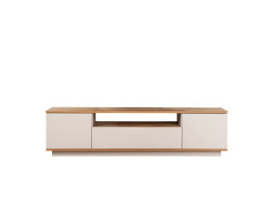 Meuble TV en bois "Veramont" - 180 x 44 x 44 cm - Crème