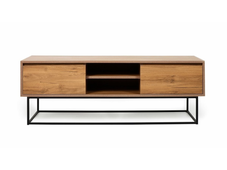 Meuble TV en bois "Laxus" - 140 x 40 x 50 cm - Marron