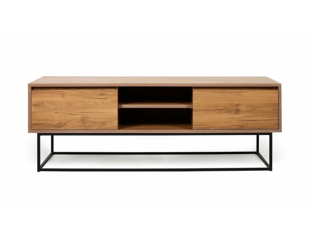Meuble TV en bois "Laxus" - 140 x 40 x 50 cm - Marron