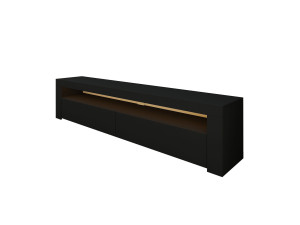 Meuble TV en bois "Bati" - 150 x 36 x 46 cm - Noir