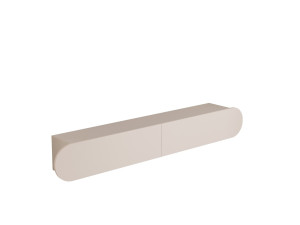 Meuble TV en bois "LUM1" - 180 x 31 x 29 cm - Crème
