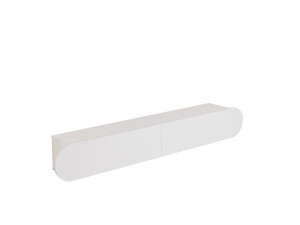 Meuble TV en bois "LUM1" - 180 x 31 x 29 cm - Blanc