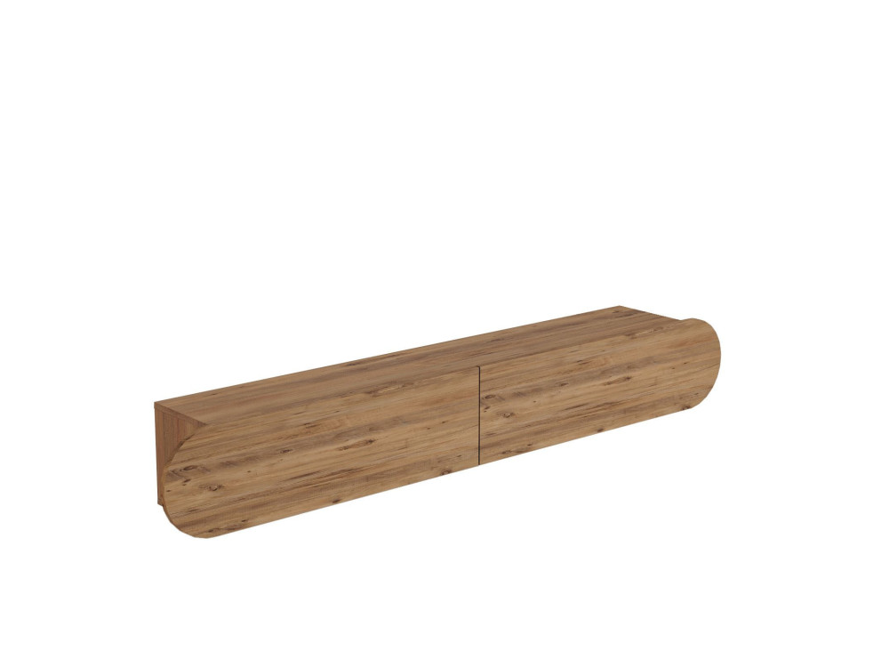Meuble TV en bois "LUM1" - 180 x 31 x 29 cm - Marron