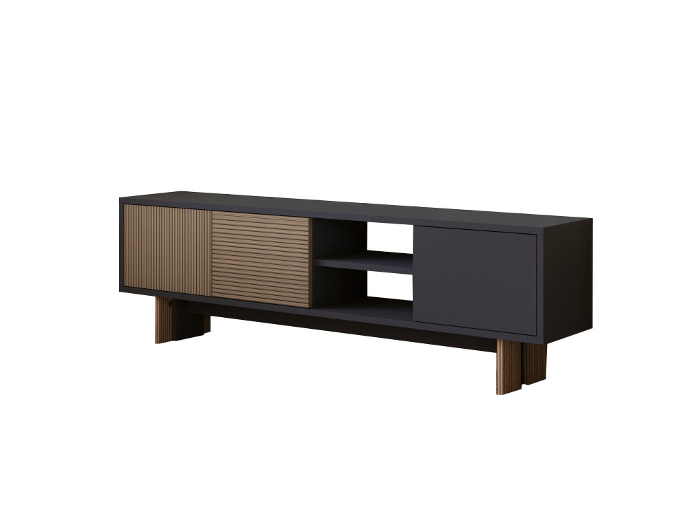 Meuble TV en bois "Ravello" - 150 x 30 x 45 cm - Marron