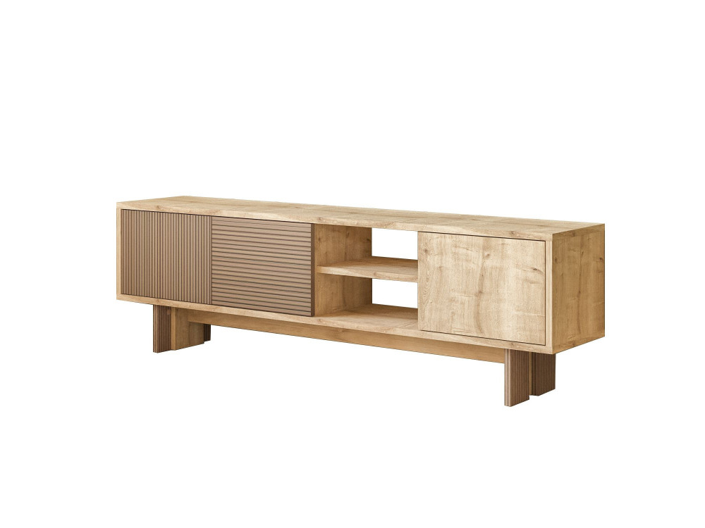 Meuble TV en bois "Ravello" - 150 x 30 x 45 cm - Beige