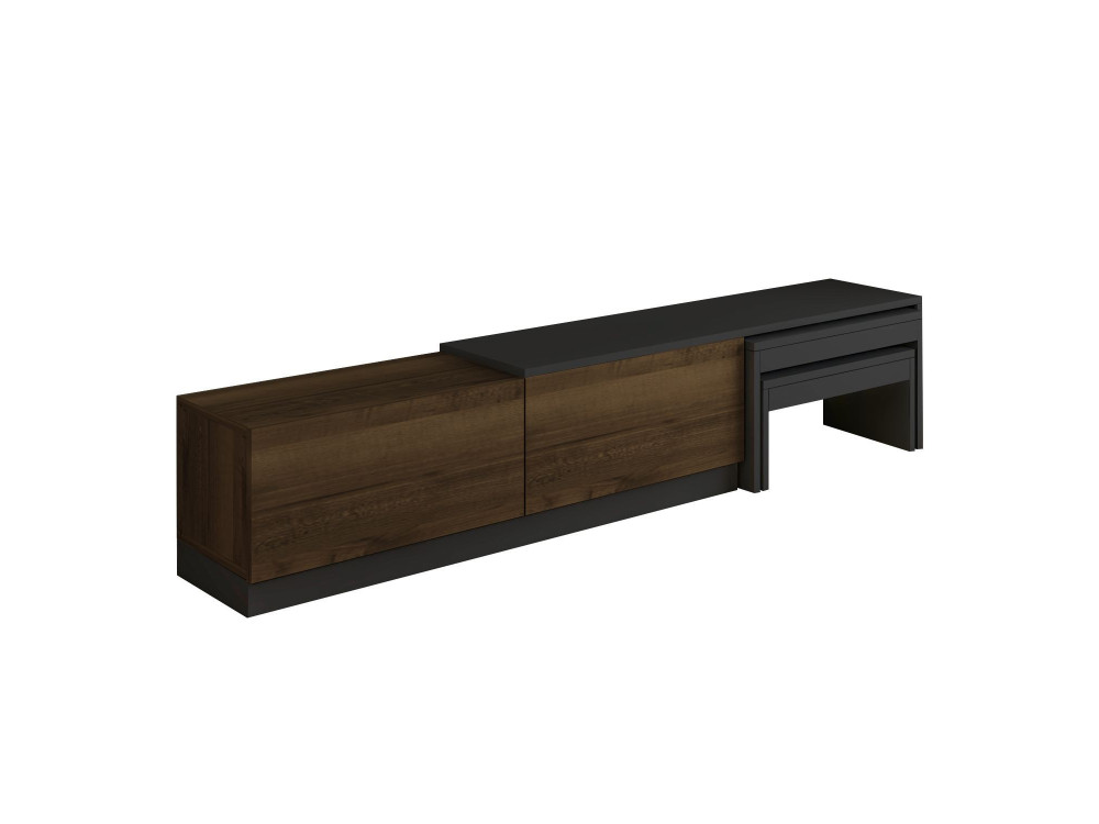 Meuble TV en bois "Nest" - 180 x 30 x 36 cm - Marron