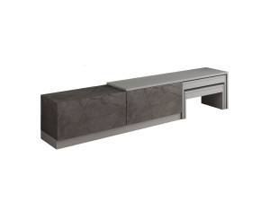 Meuble TV en bois "Nest" - 180 x 30 x 36 cm - Gris