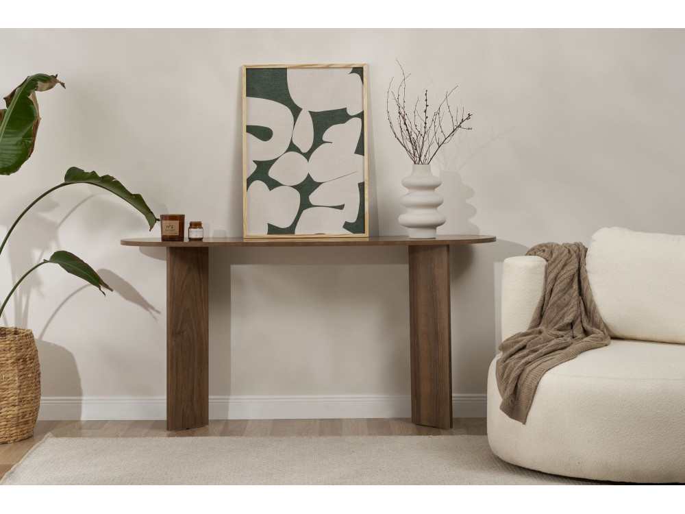Console en bois "Sira" - 150 x 35 x 75 cm - Noyer