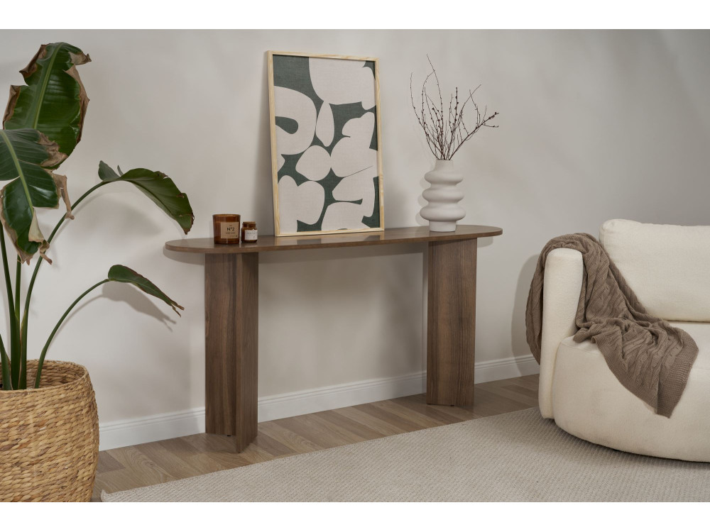 Console en bois "Sira" - 150 x 35 x 75 cm - Noyer
