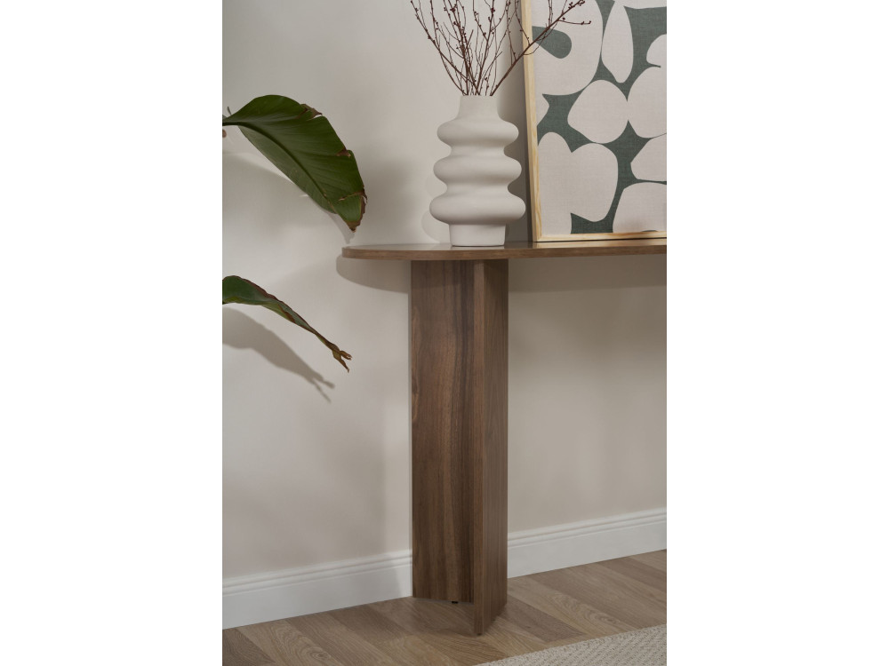 Console en bois "Sira" - 150 x 35 x 75 cm - Noyer