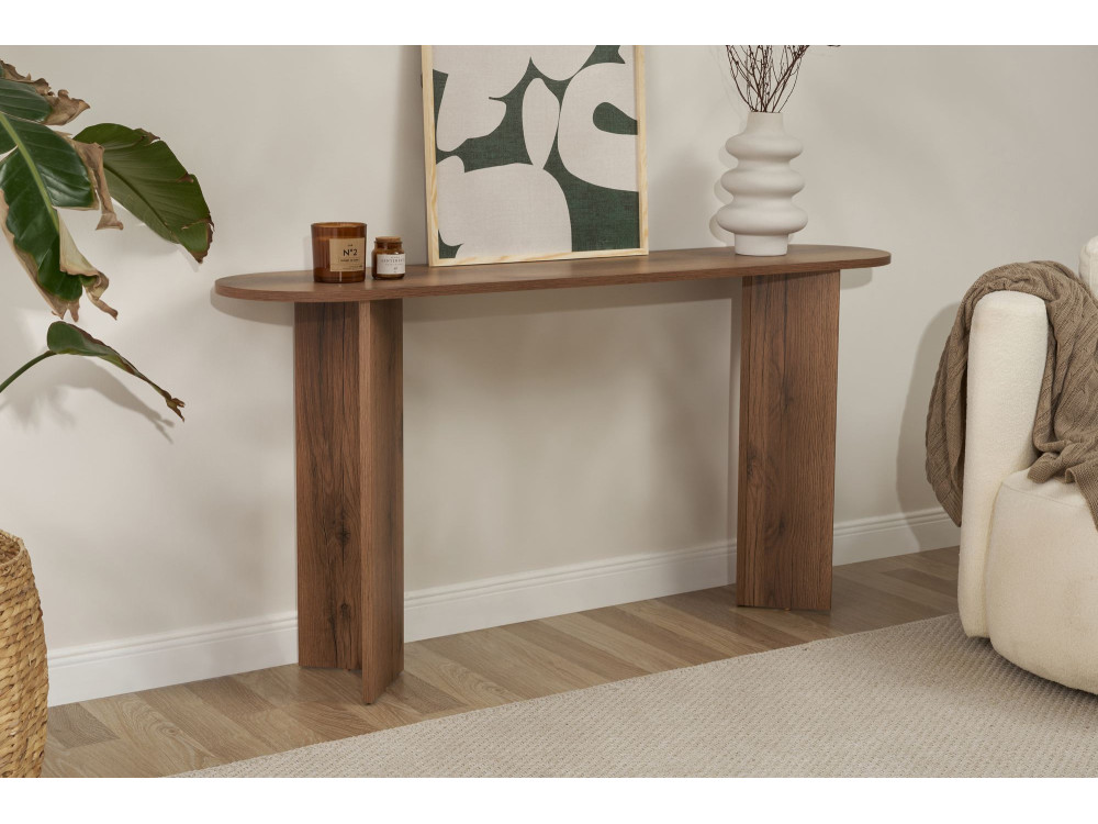 Console en bois "Sira" - 150 x 35 x 75 cm - Noyer