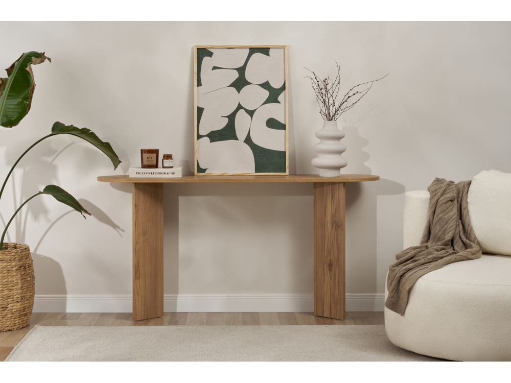 Console en bois "Sira" - 150 x 35 x 75 cm - Chêne