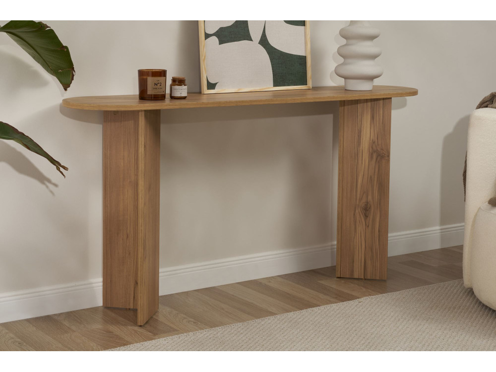 Console en bois "Sira" - 150 x 35 x 75 cm - Chêne
