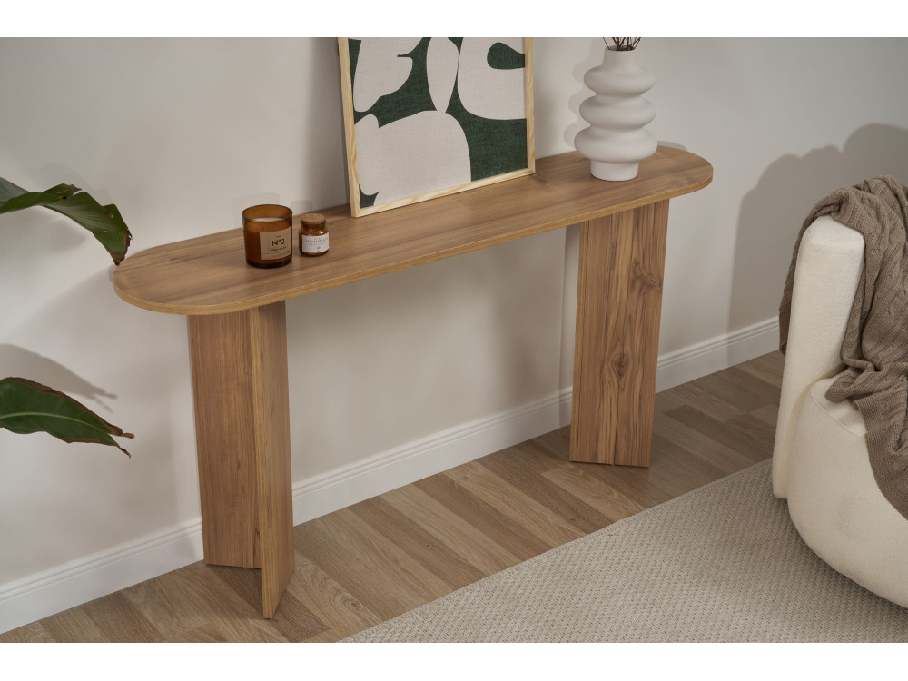 Console en bois "Sira" - 150 x 35 x 75 cm - Chêne