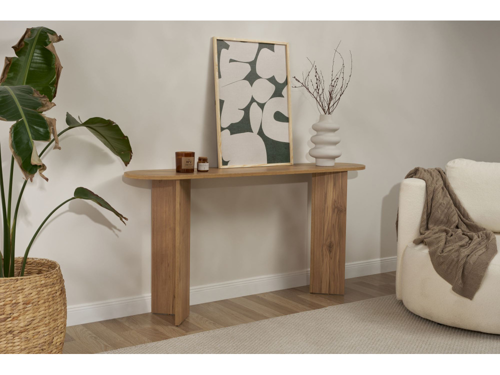 Console en bois "Sira" - 150 x 35 x 75 cm - Chêne