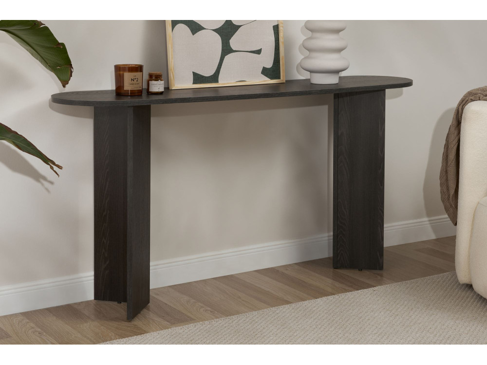 Console en bois "Sira" - 150 x 35 x 75 cm - Lumière Noire