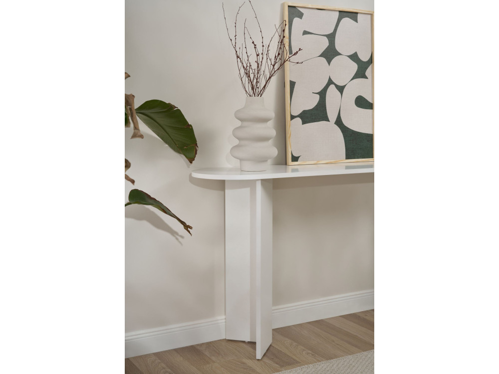 Console en bois "Sira" - 150 x 35 x 75 cm - Blanc