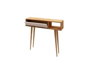 Console en bois "Oseyo" - 100 x 30 x 94 cm - Marron