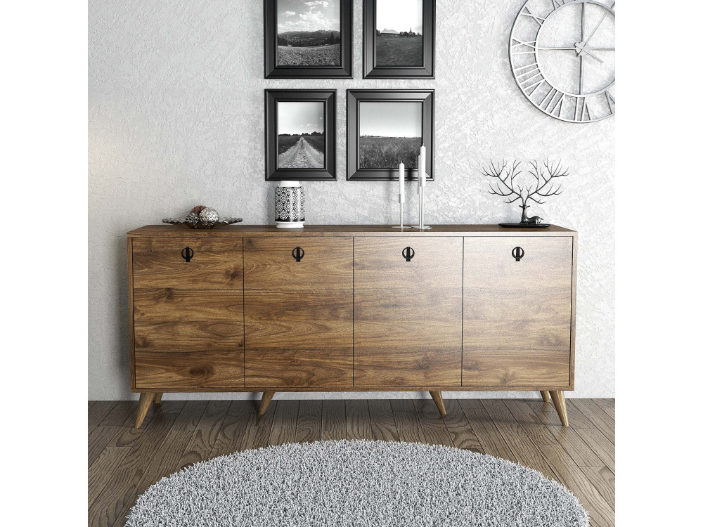 Buffet en bois "Elite" - 180 x 45 x 80 cm - Marron