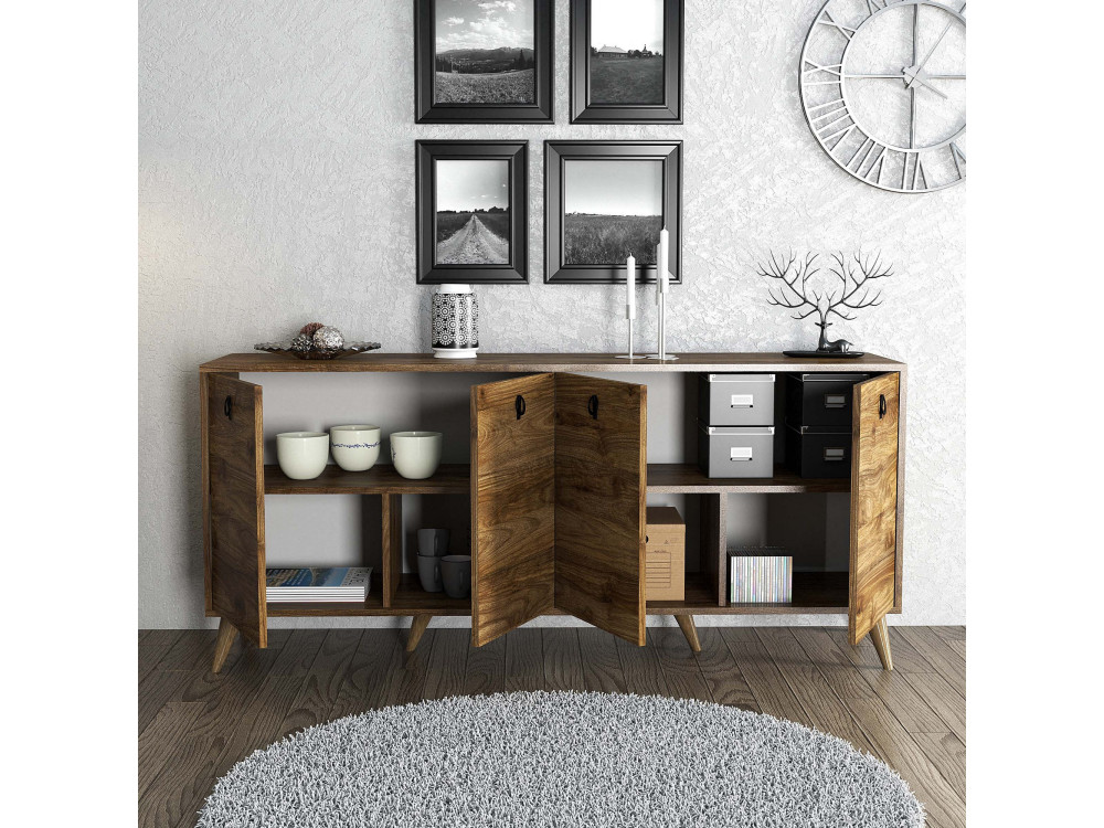 Buffet en bois "Elite" - 180 x 45 x 80 cm - Marron