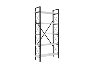 Bibliothèque en bois "Elysian" - 90 x 33 x 180 cm - BlancNoir