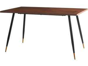 Table repas "Kavita" - 140 x 80 x 76 cm - Marron