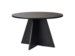 Table à manger en bois "Virella" - 120 x 120 x 75 cm - Bois Noir