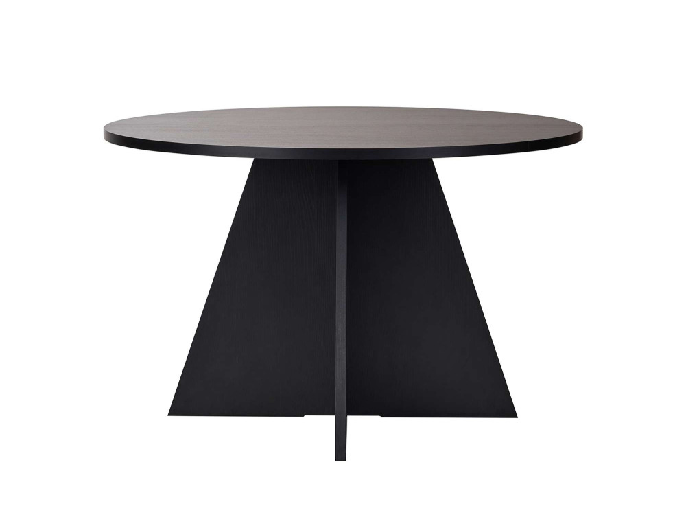 Table à manger en bois "Virella" - 120 x 120 x 75 cm - Bois Noir
