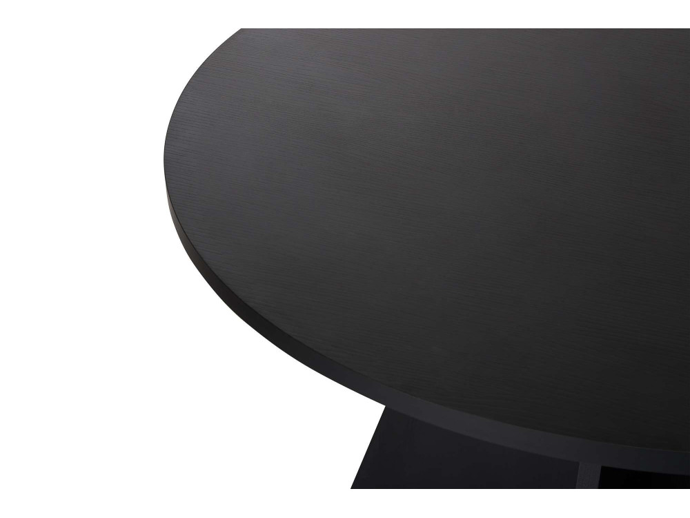 Table à manger en bois "Virella" - 120 x 120 x 75 cm - Bois Noir