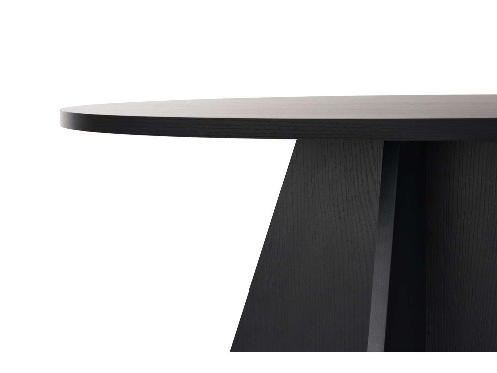 Table à manger en bois "Virella" - 120 x 120 x 75 cm - Bois Noir
