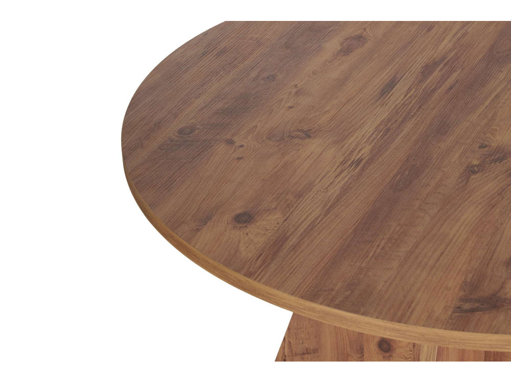 Table à manger en bois "Virella" - 120 x 120 x 75 cm - Pin atlantique