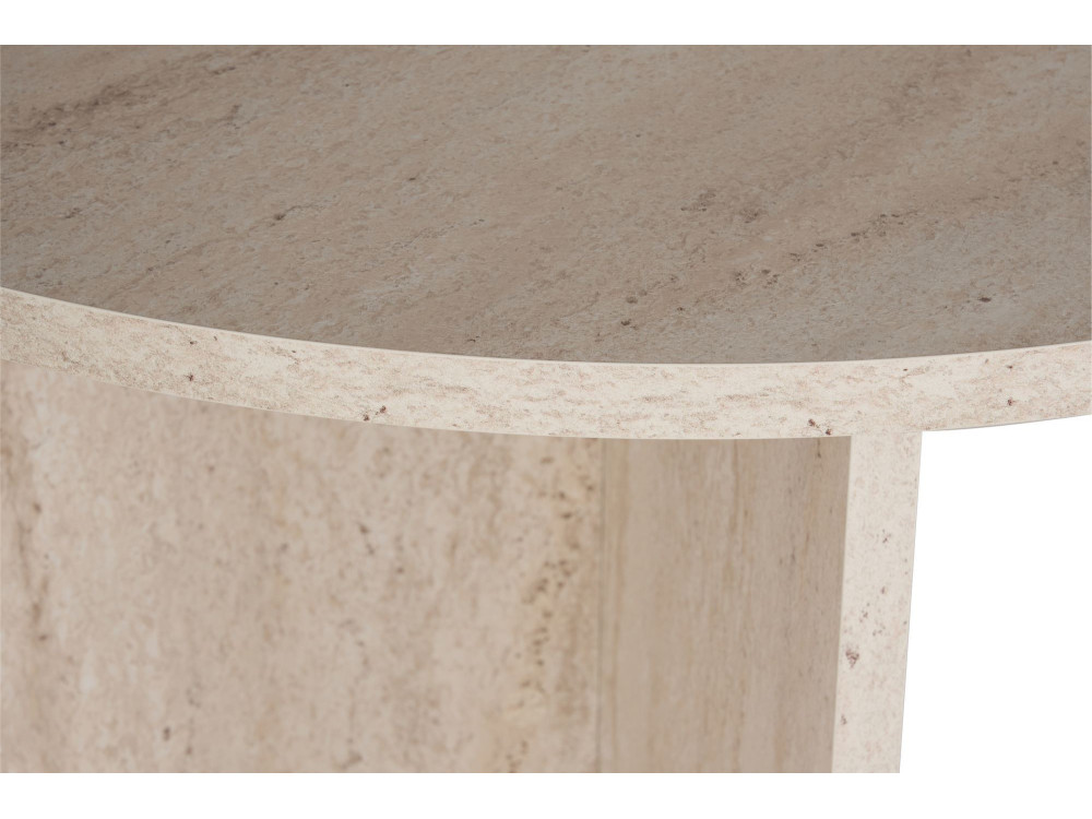 Table à manger en bois "Sablin" - 180 x 89 x 75 cm - Travertin