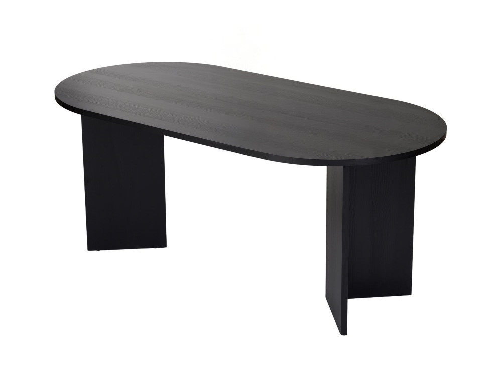 Table à manger en bois "Sablin" - 180 x 89 x 75 cm - Bois Noir