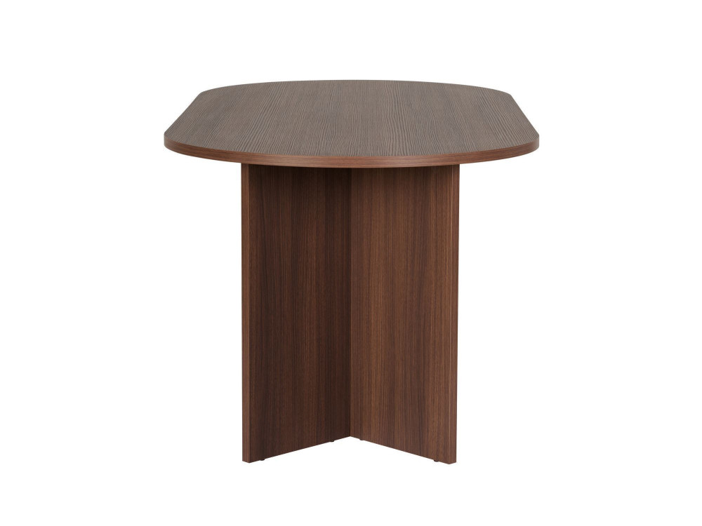Table à manger en bois "Sablin" - 180 x 89 x 75 cm - Noyer