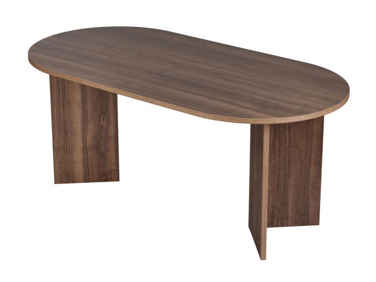 Table à manger en bois "Sablin" 180 x 90 x 75 cm - Noyer