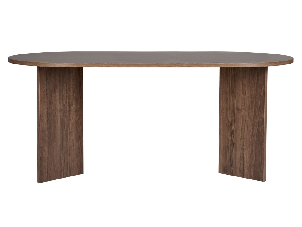 Table à manger en bois "Sablin" 180 x 90 x 75 cm - Noyer