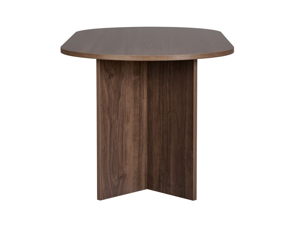 Table à manger en bois "Sablin" 180 x 90 x 75 cm - Noyer